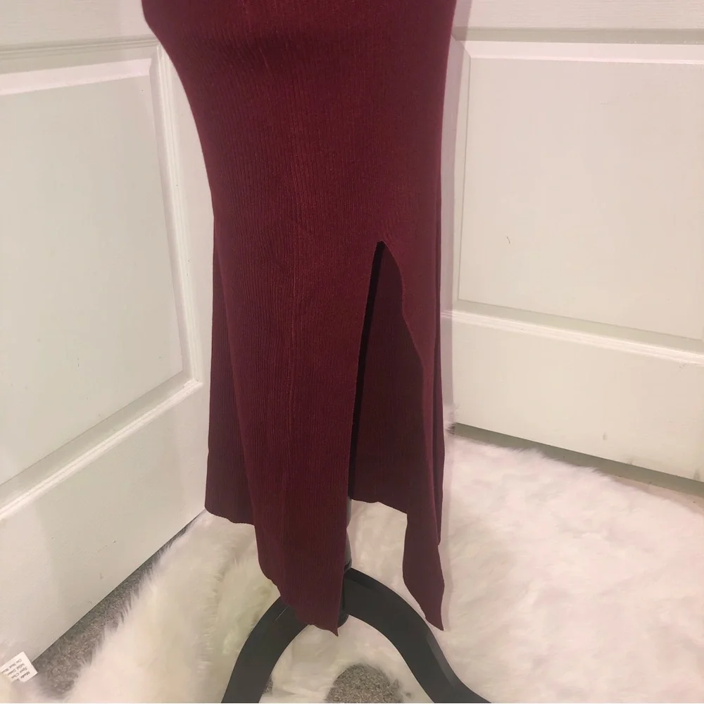 One Shoulder Sweater Dress- size large- NWT $35 - Picture 4 of 7